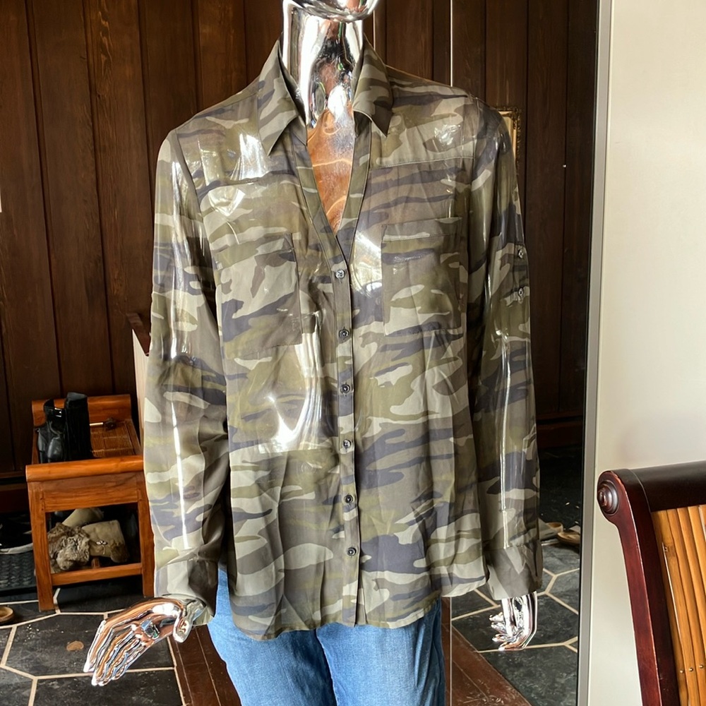 Camo blouse